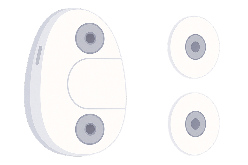 CardioClin device - ECG patches placement